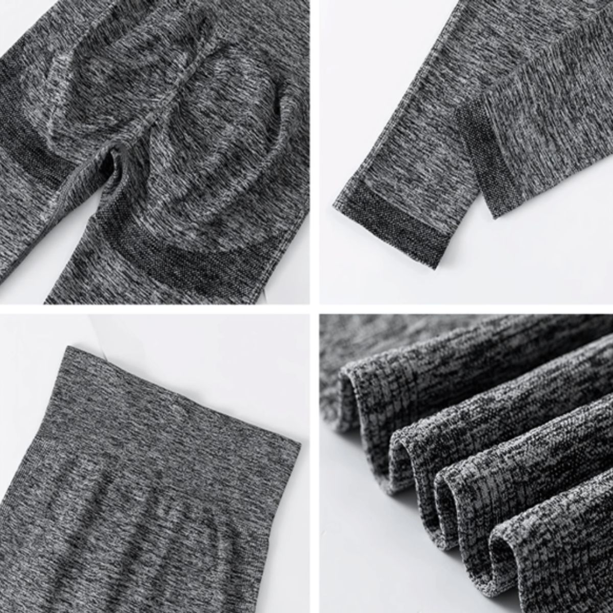 JM IMPORT - Legging Deportivo Sin costura Efecto Push up - Gris Modelo colombiano