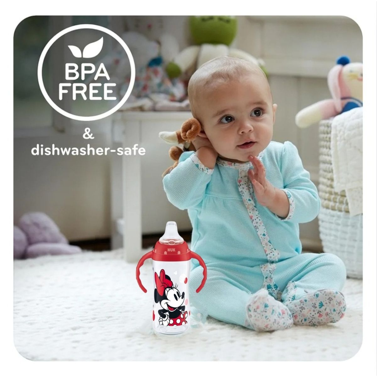 NUK - Nuk Biberón de transición antiderrame 10 oz (Pack 2 uds)