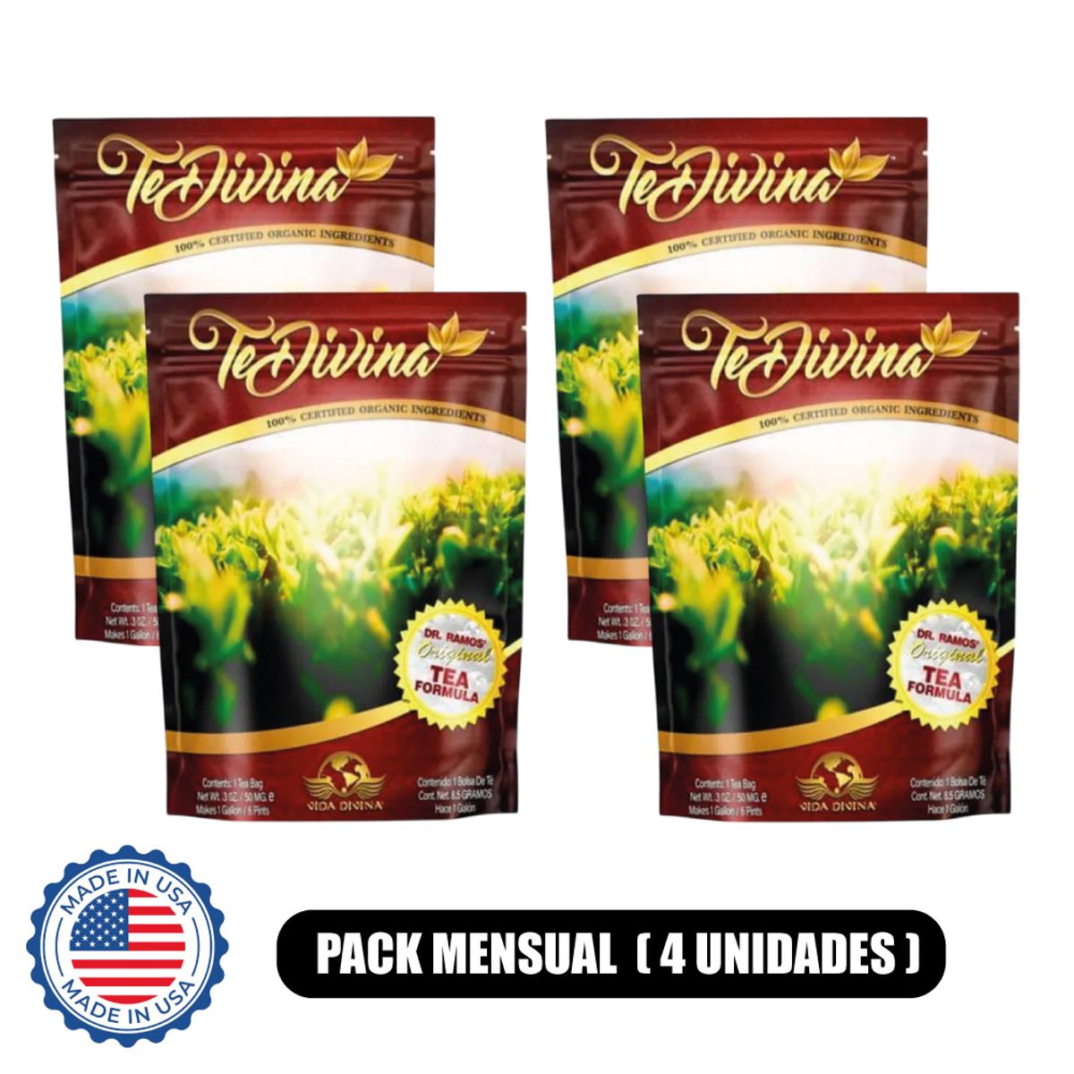 GENERICO - Te divina original - 4 unidades