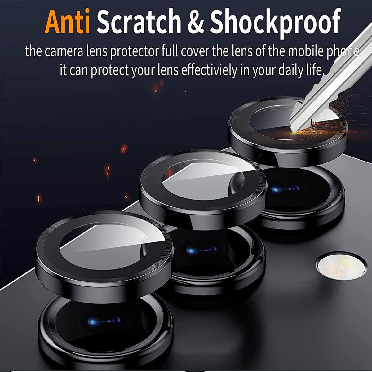 GENERICO - Protector de Lente Glass Individual Compatible con Galaxy A26 Negro