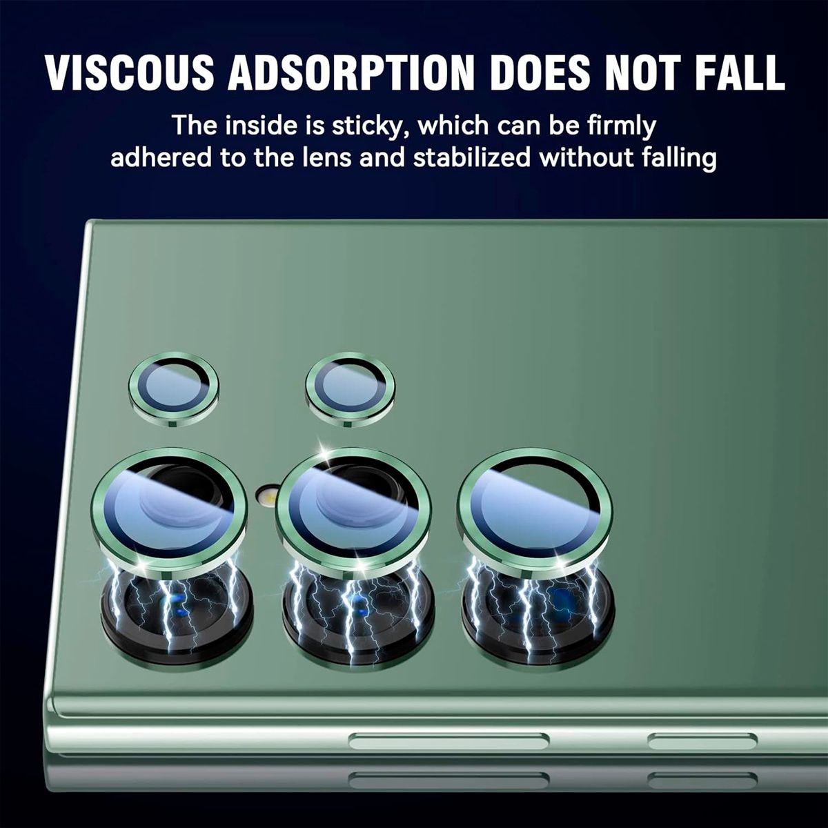 GENERICO - Protector de Lente Glass Individual Compatible con Galaxy S25 Ultra Verde