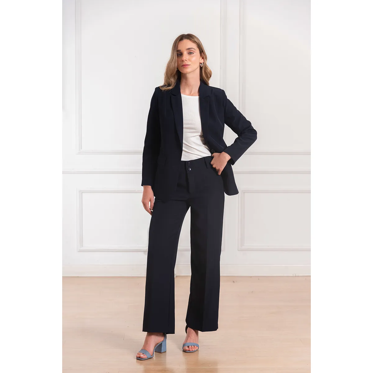 MELANGELS - Pantalón Alba Palazzo