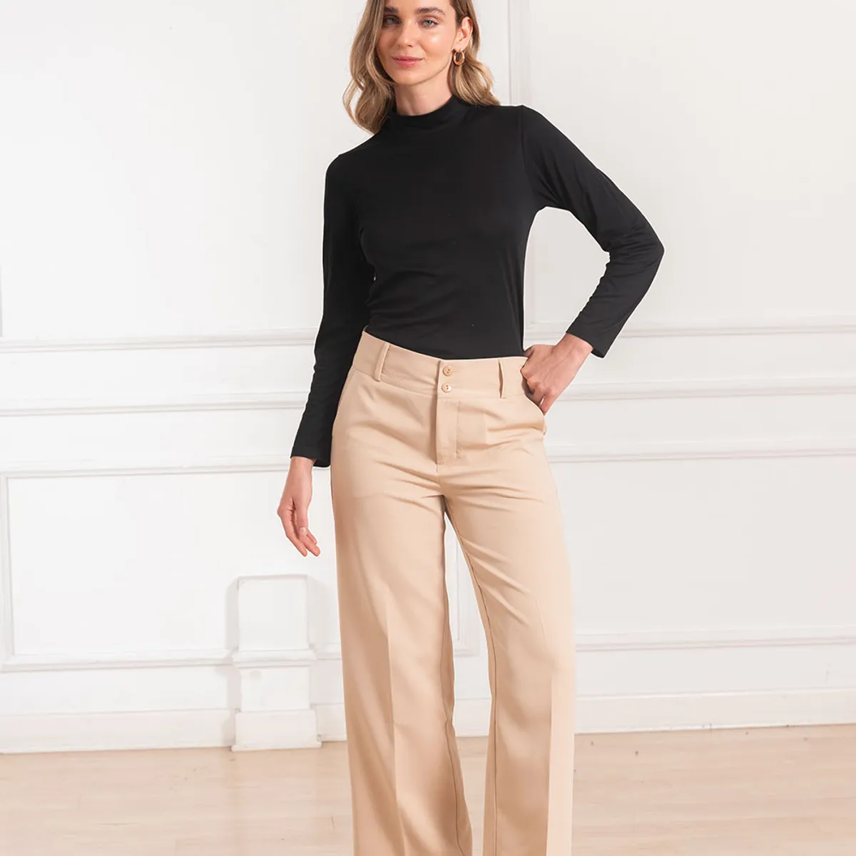 MELANGELS - Pantalón Alba Palazzo