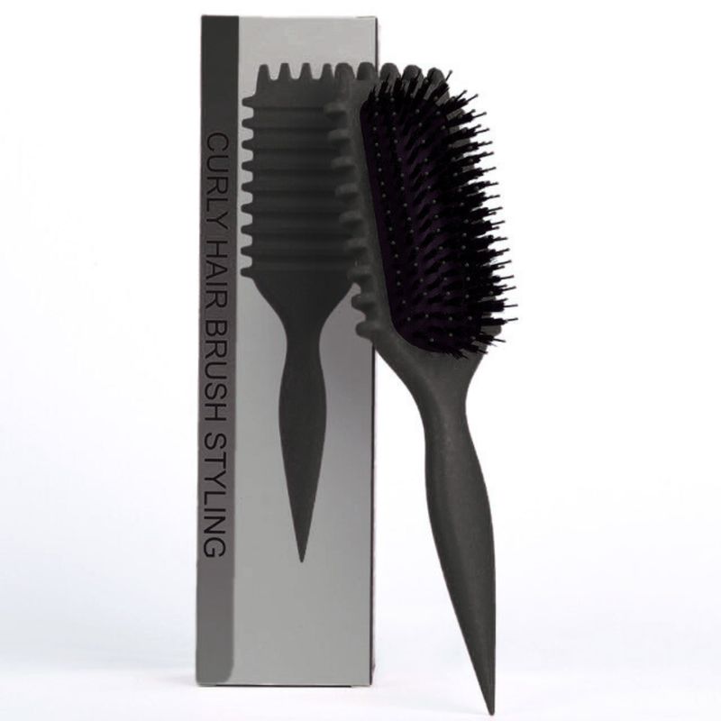 GENERICO - PEINE PARA RIZOS - CURLY HAIR BRUSH NEGRO