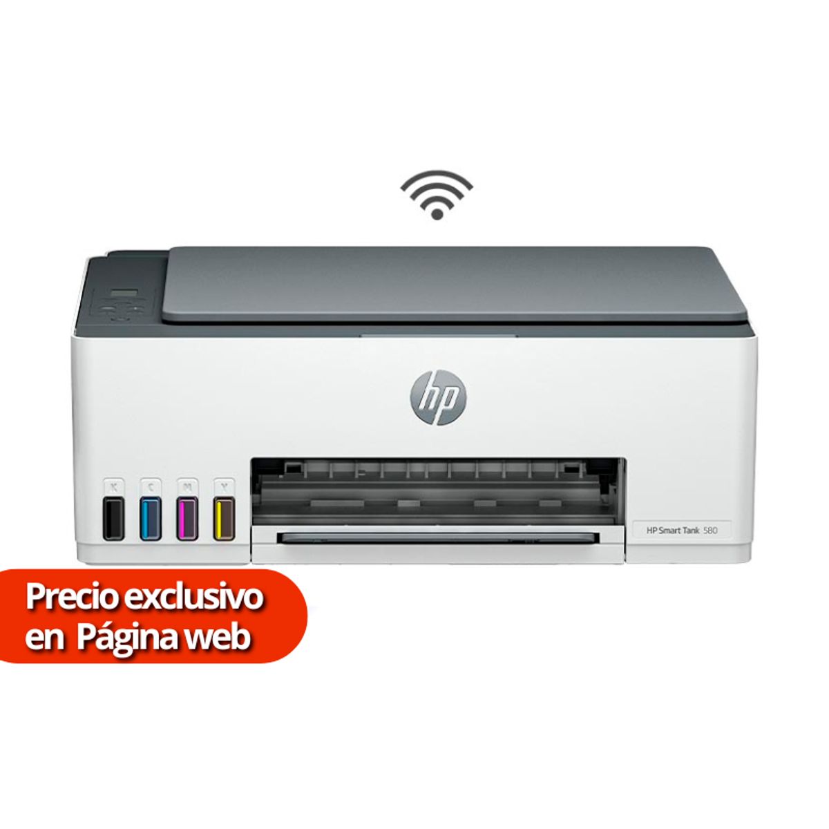 HP - Multifuncional HP Smart Tank 580 Color Wifi Bluetooth Smart App-1F3Y2A