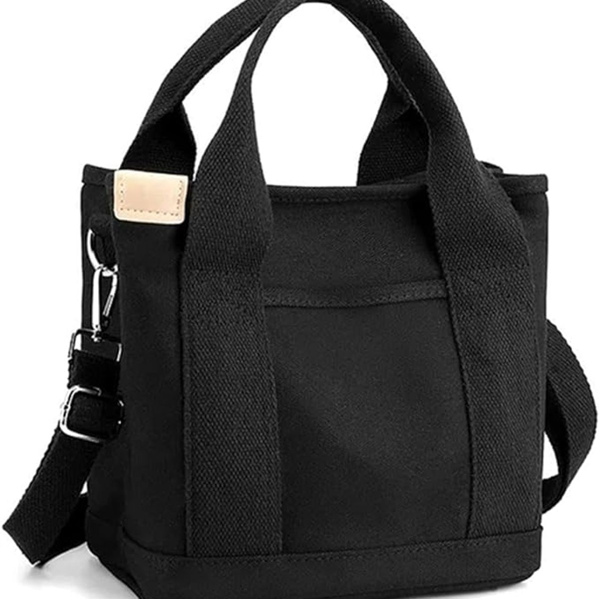 PUREPOWER - Bolso Hombro Diagonal Cruz Lona Engrosada Ocio Diario -Negro