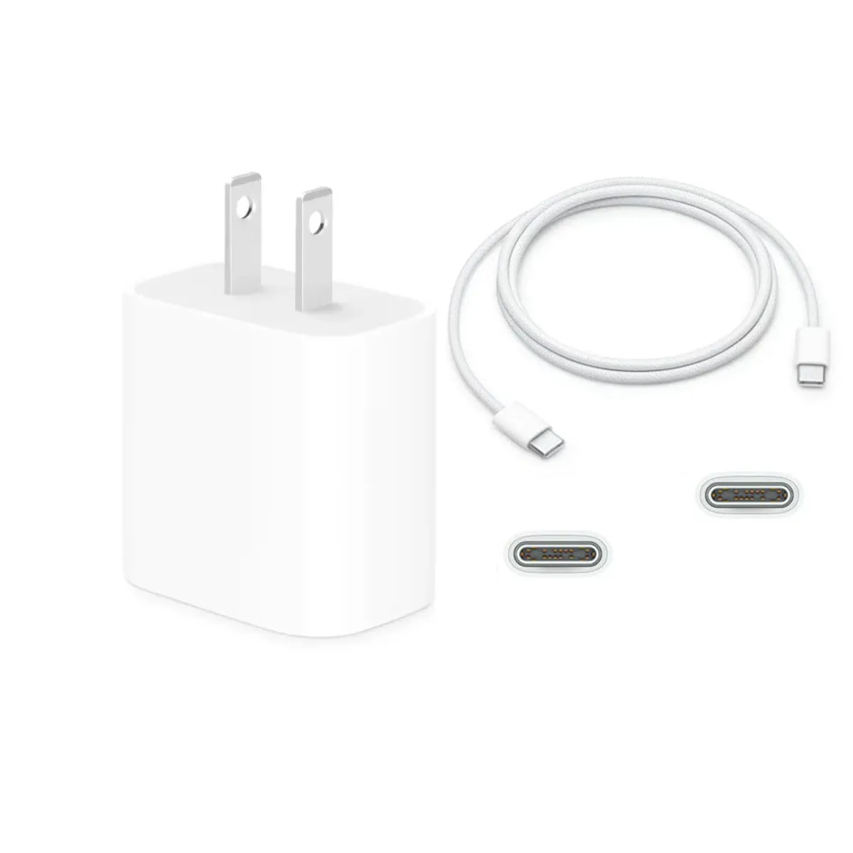 APPLE - Cargador Apple 20W Original + Cable C - C 1mt iPhone 15 16 pro max