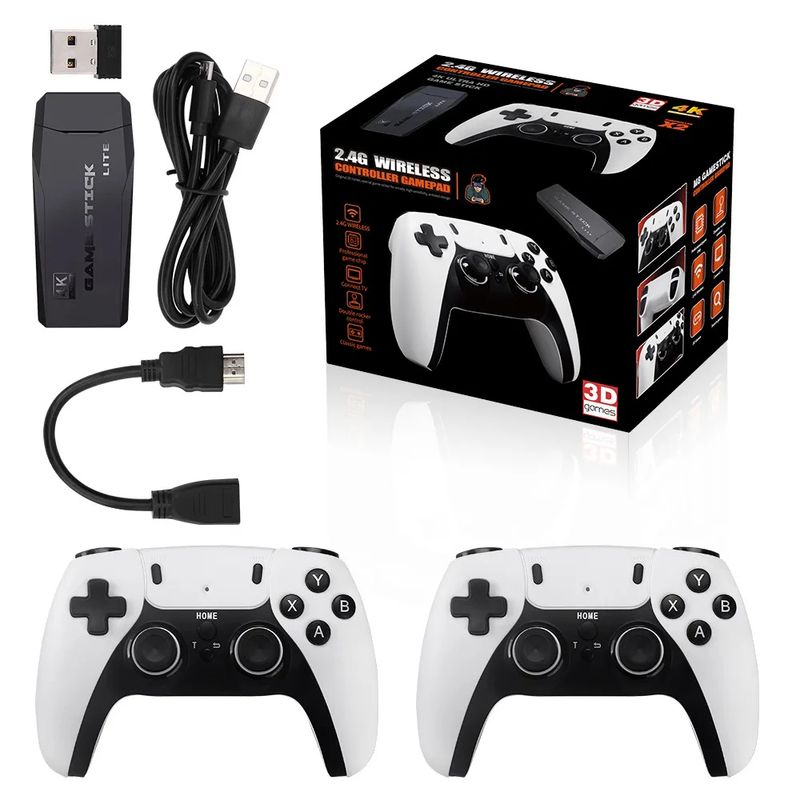 CORRERREY - Consola de videojuegos M8 PRO 24G 4K HD 20000+ juegos clásicos 64Gb