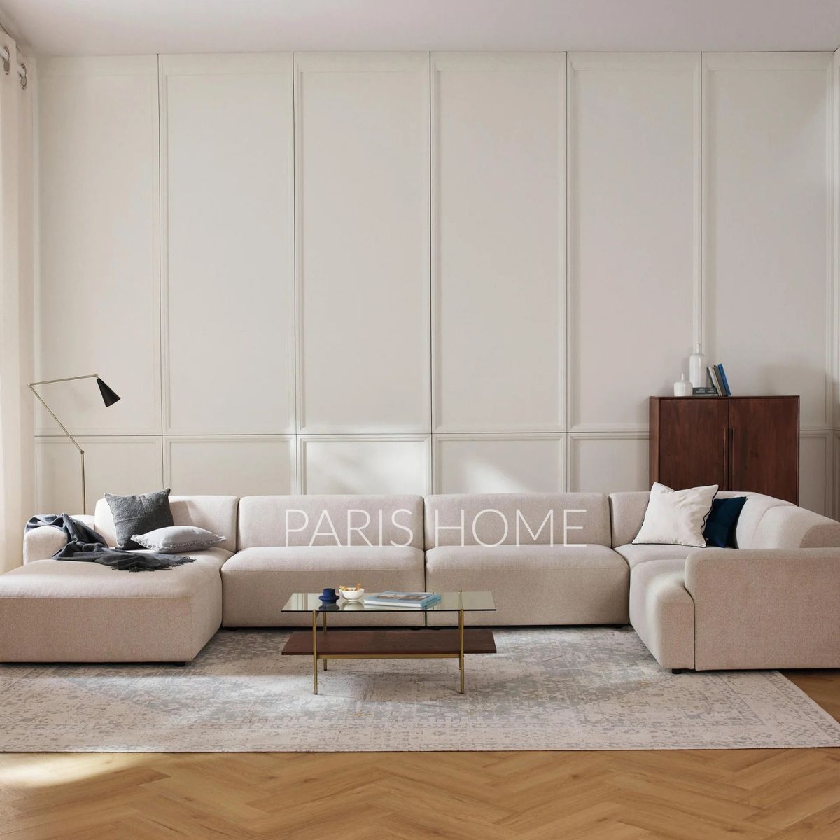 GENERICO - Seccional Derecho Rinconero Longhe Grande Gala Tejido - Beige Claro