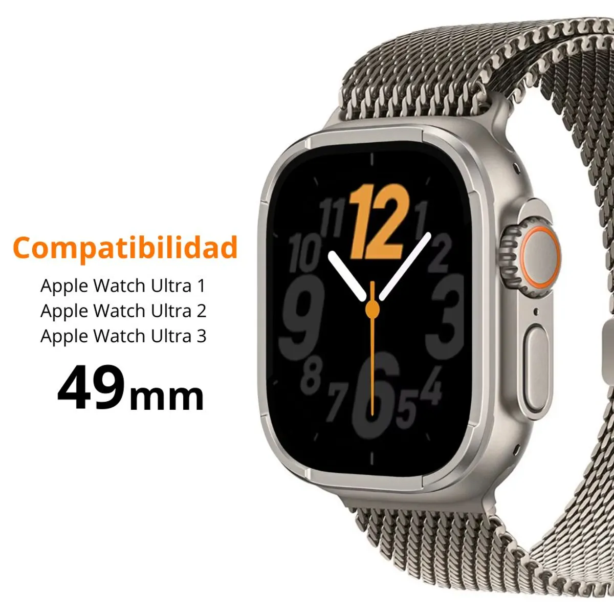 OEM - Protector de Pantalla Mica de Vidrio para Apple Watch Ultra Military T