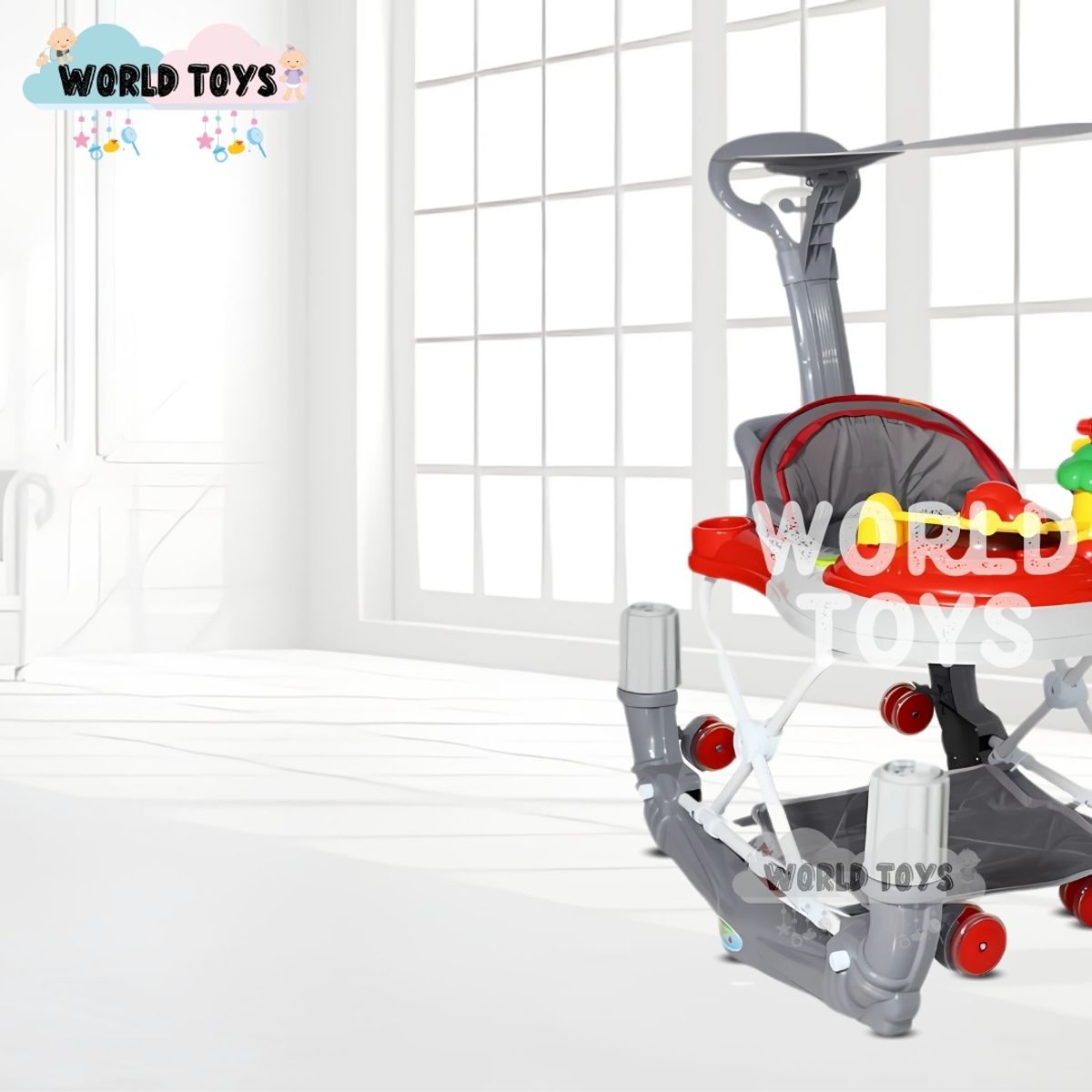 BABY - Andador con Tablero Musical «WALKIE» Red