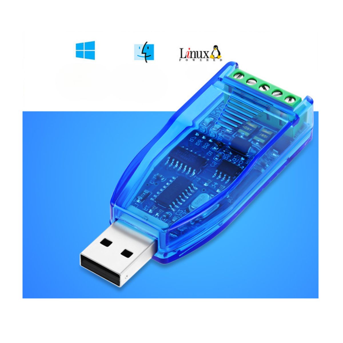 GENERICO - Convertidor USB a RS485RS422 Industrial Chip CH340 Proteccion