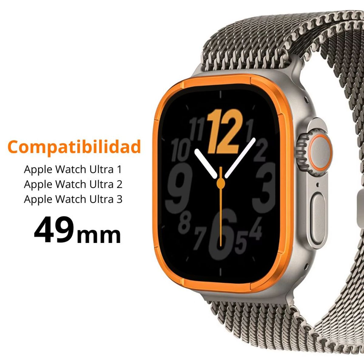 OEM - Protector de Pantalla Mica de Vidrio para Apple Watch Ultra Military O