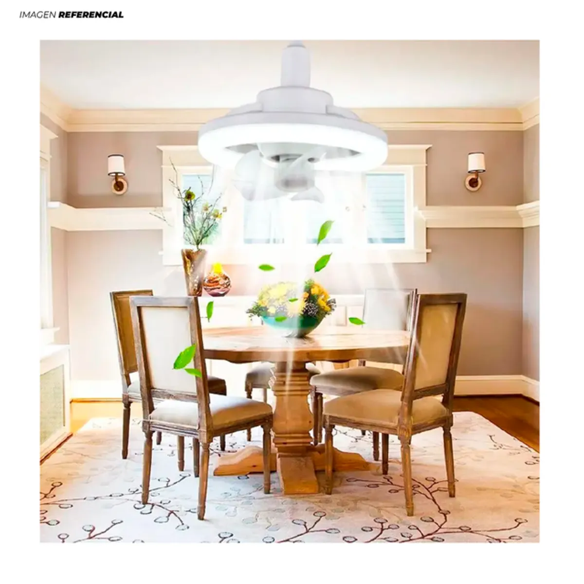 GENERICO - Foco Smart Ventilador LED Giratorio Ajustable