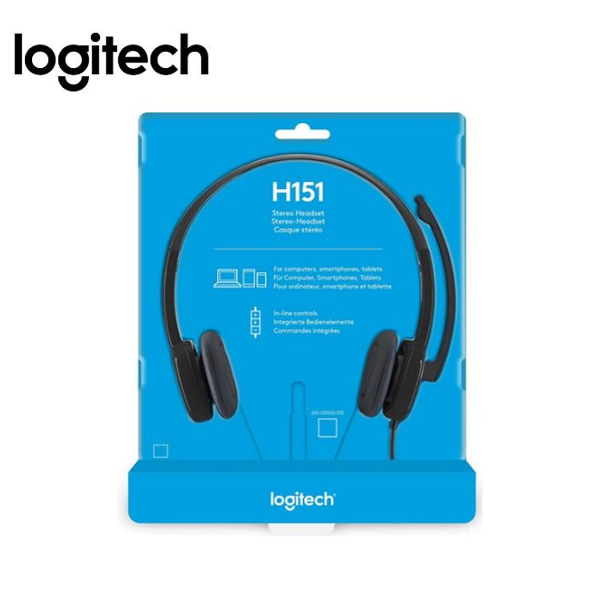 LOGITECH - AUDIFONO CMICROF LOGITECH H151 STEREO BLACK 981-000587