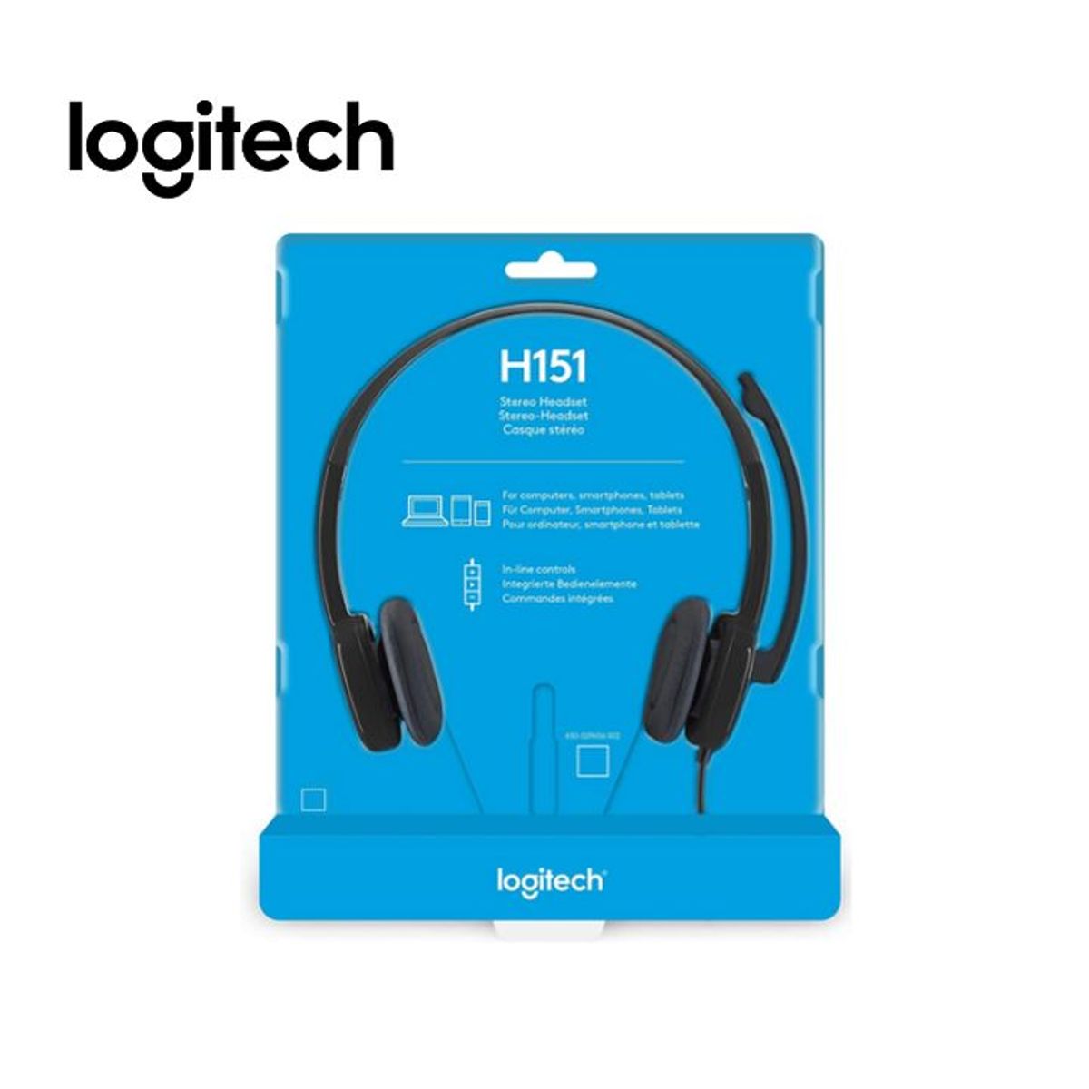 LOGITECH - AUDIFONO CMICROF LOGITECH H151 STEREO BLACK 981-000587