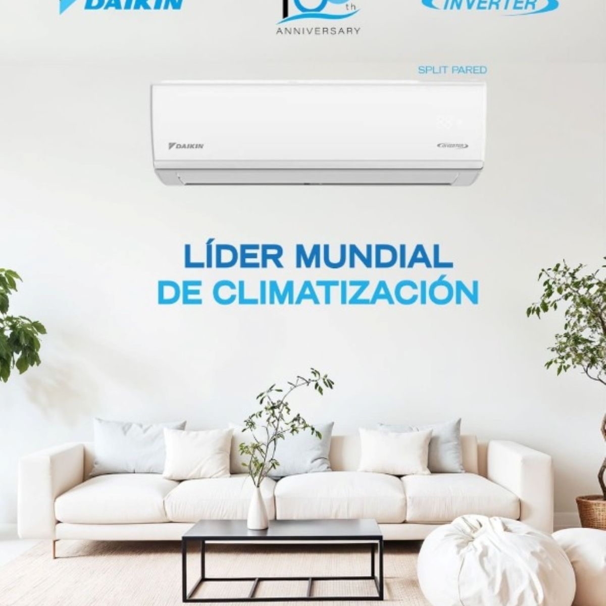 DAIKIN - AIRE ACONDICIONADO SPLIT INVERTER 12,000 BTU, SOLO FRIO