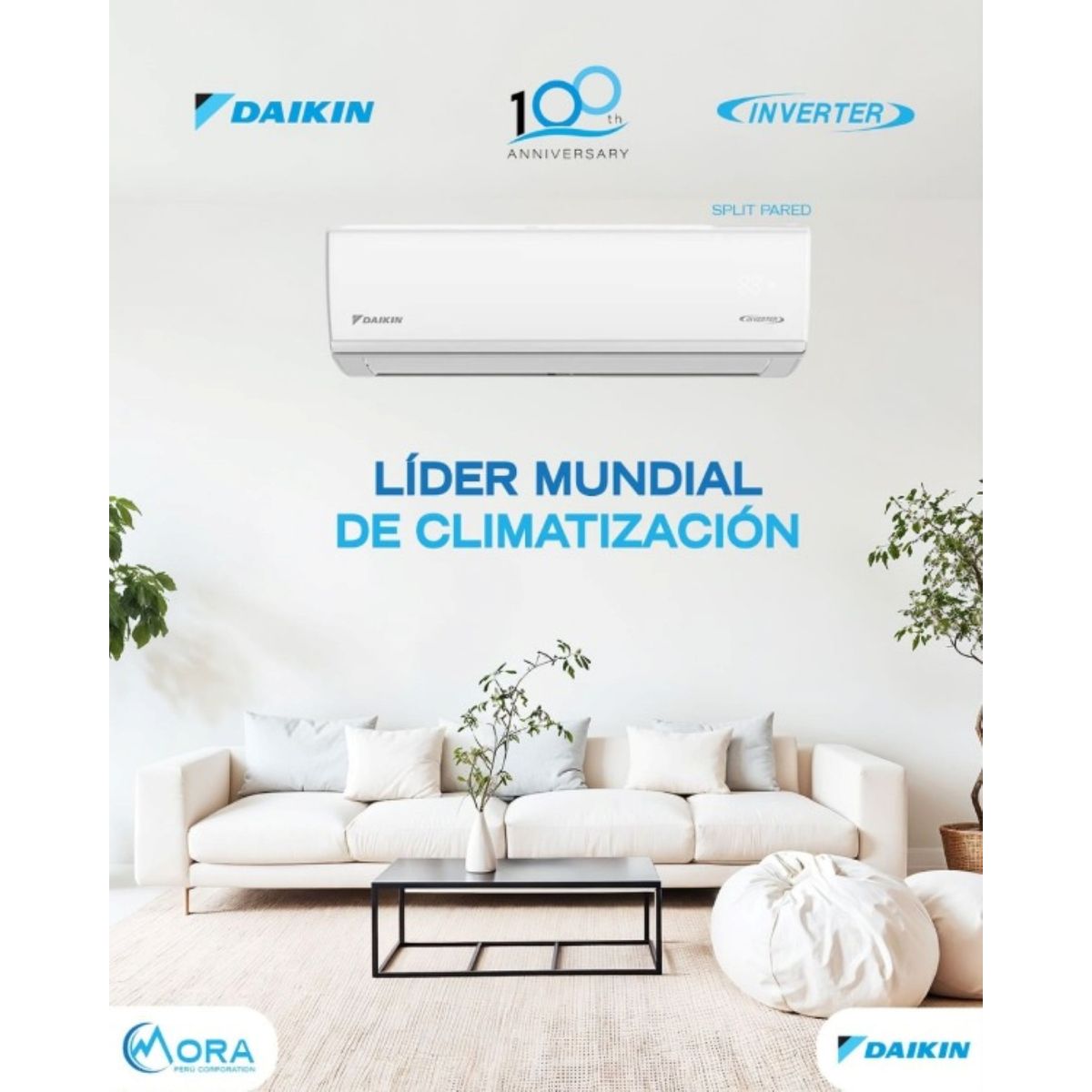 DAIKIN - AIRE ACONDICIONADO SPLIT INVERTER 12,000 BTU, SOLO FRIO