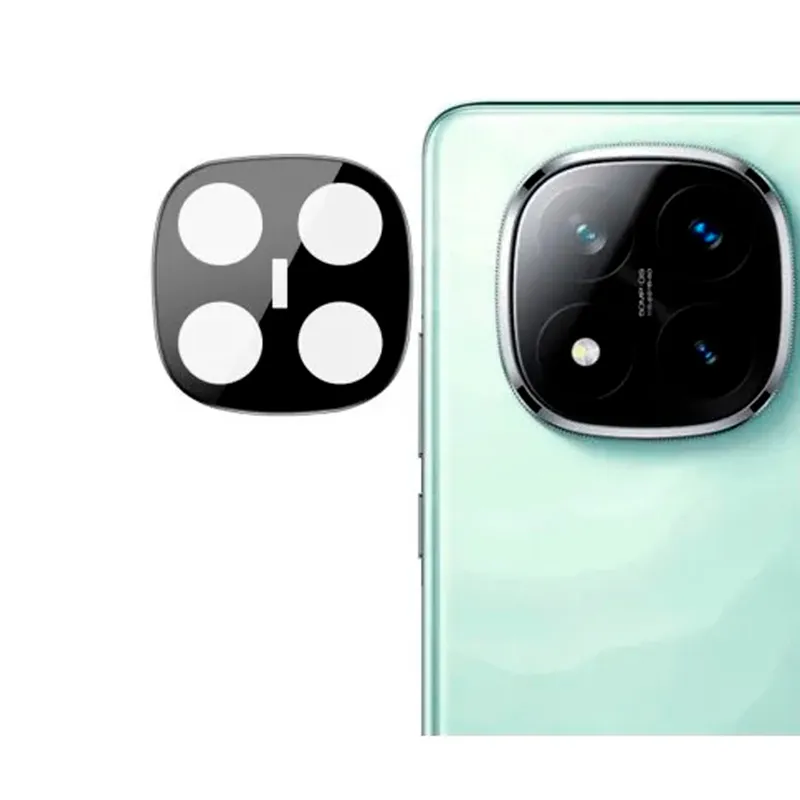 GENERICO - Protector Metálico de Cámara Compatible con Redmi Note 14 Pro+ Plus - Negro