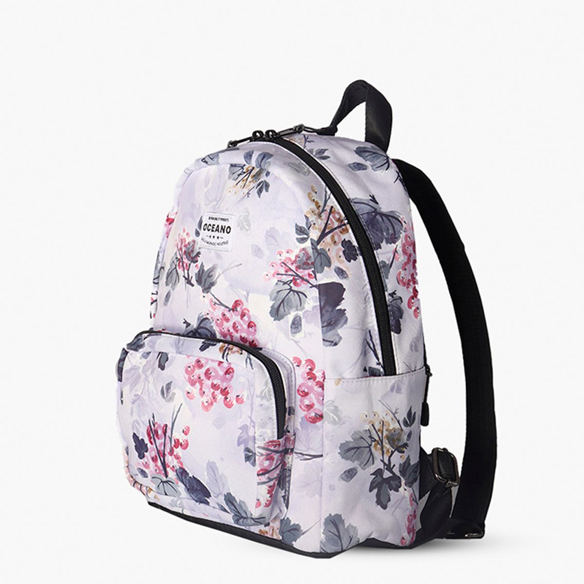 OCEANO - Mochila Oceano Lanis Plata Flor