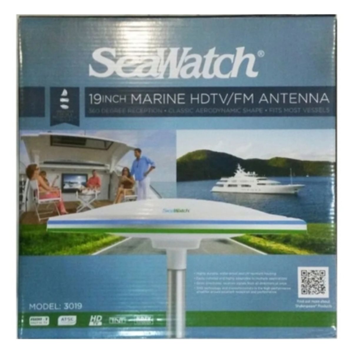 GENERICO - Antena De Tv Hdtv/fm 19  Shakespeare Seawatch 3019