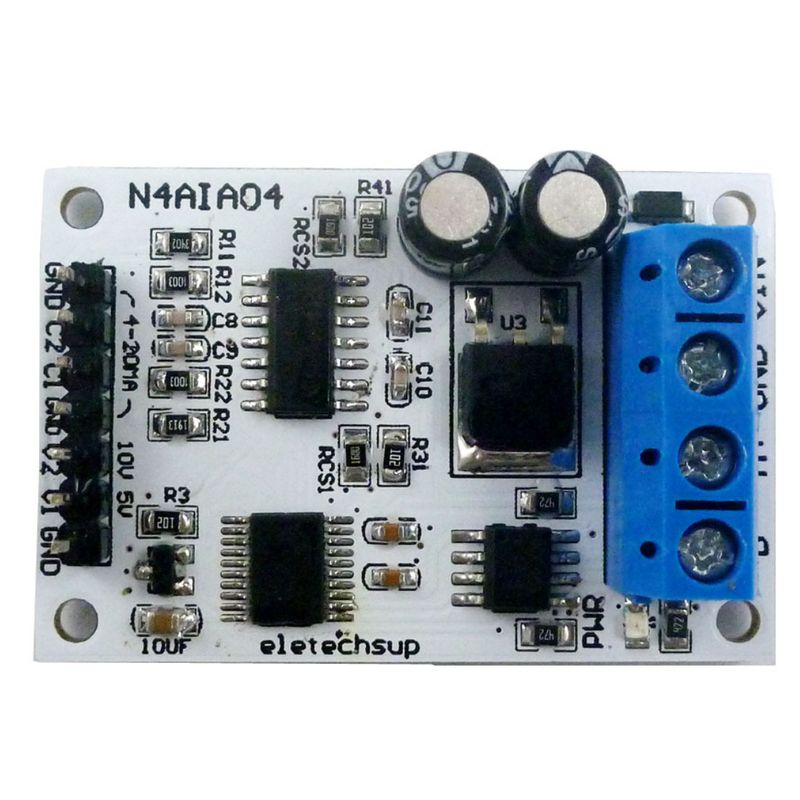 GENERICO - Modulo Convertidor Analogico RS485 RTU 4-20mA 0-10V 0-5V PLC SCADA