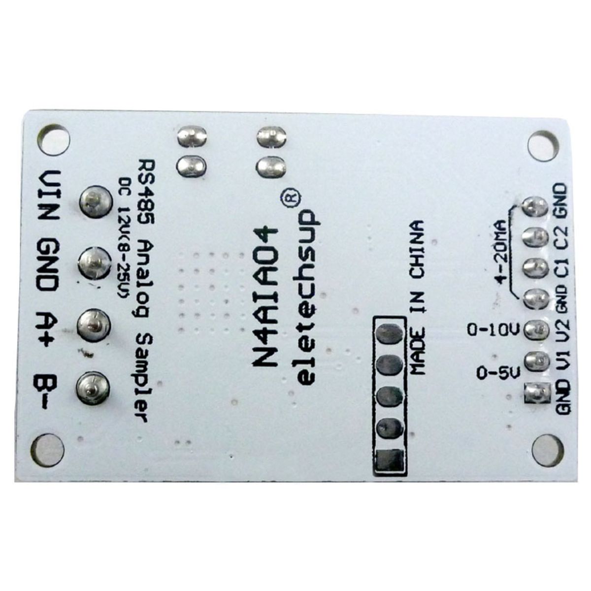 GENERICO - Modulo Convertidor Analogico RS485 RTU 4-20mA 0-10V 0-5V PLC SCADA