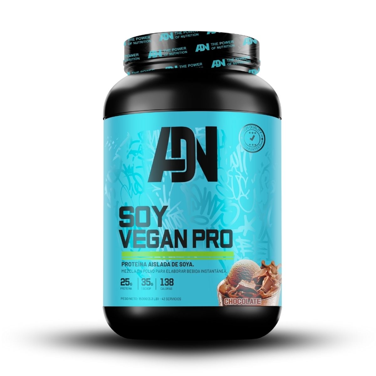 ADN - Soy Vegan 1.5 kg Chocolate+Creatina Universe Nutrition 250Gr+2 Diabolus