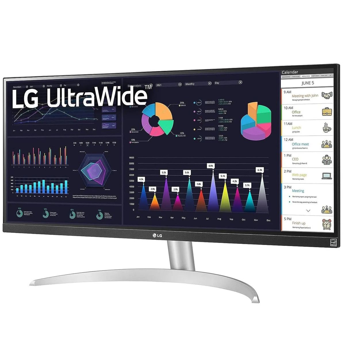 LG - Monitor LG UltraWide 29WQ600-W 29 FHD IPS 100Hz HDMI DP