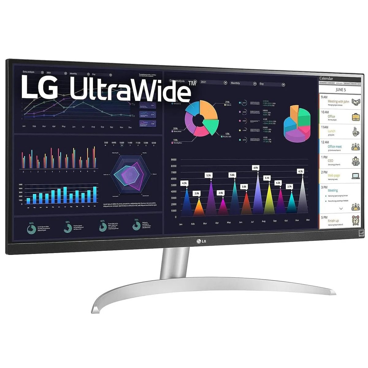 LG - Monitor LG UltraWide 29WQ600-W 29 FHD IPS 100Hz HDMI DP