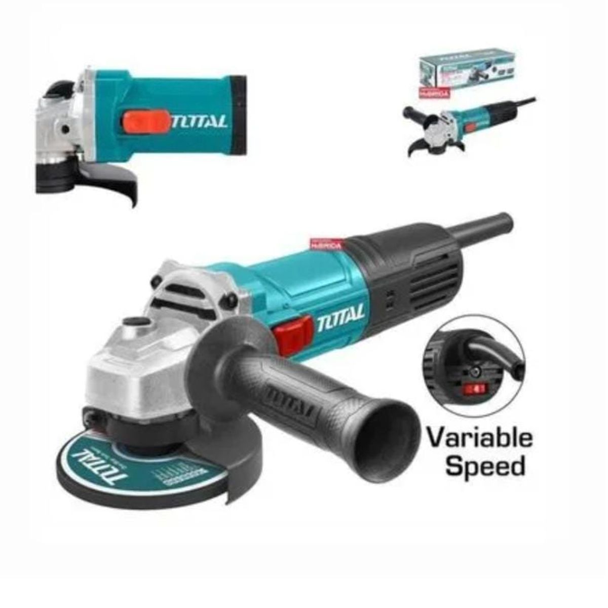 TOTAL TOOLS - AMOLADORA ANGULAR 900W 4 1/2'' 115MM ESMERIL VELOCIDAD VARIABLE  TOTAL - TG109125565