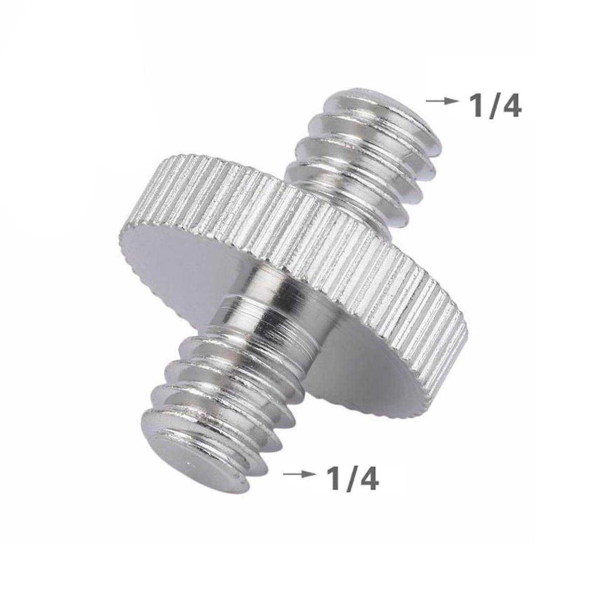 GENERICO - Tornillo doble punta Adaptador 1.4 a 1.4 para tripodes, foto y video - Gimbal