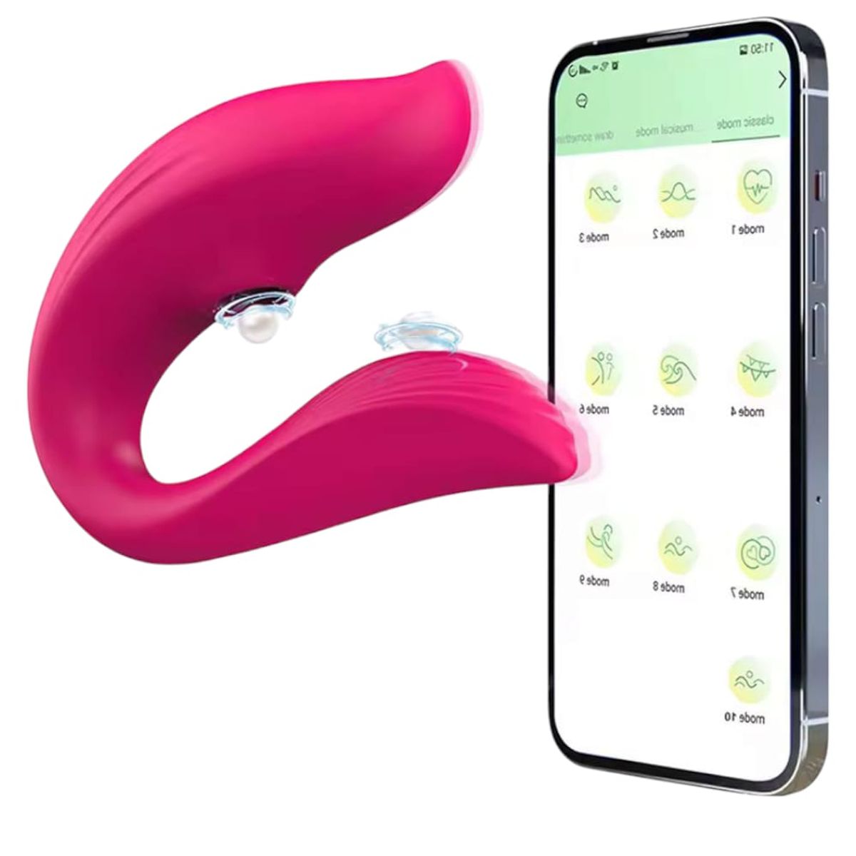 OEM - Succionador Vibrador Y Estimulador de Clitoris con Aplicativo