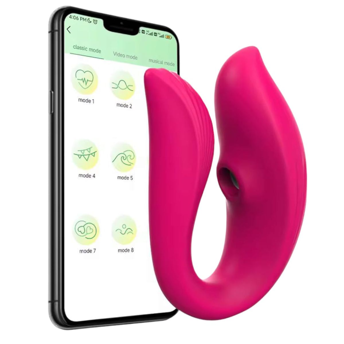 OEM - Succionador Vibrador Y Estimulador de Clitoris con Aplicativo