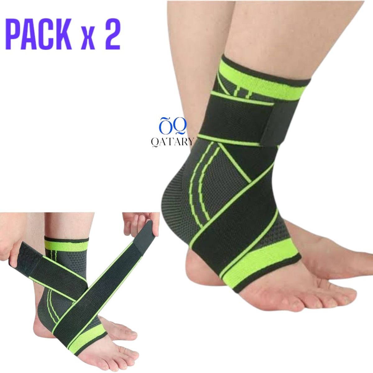 OEM - Pack2 Tobillera de Deportiva de Compresión para Alivio del Dolor