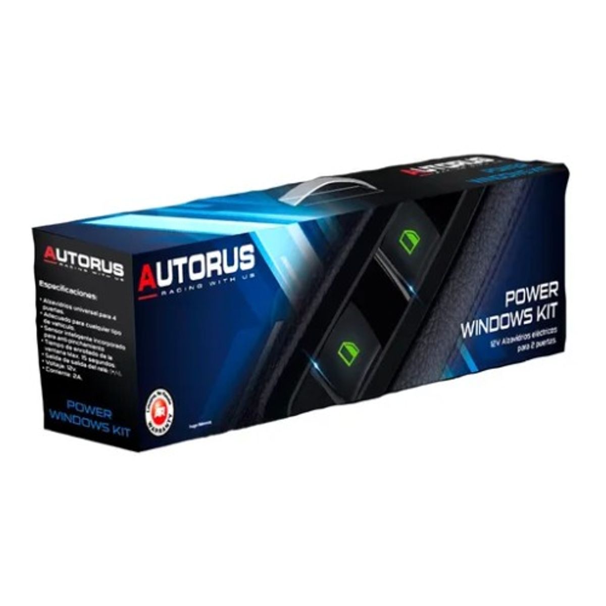 GENERICO - Alza Lunas Electrico Para Auto Autorus 2 puertas