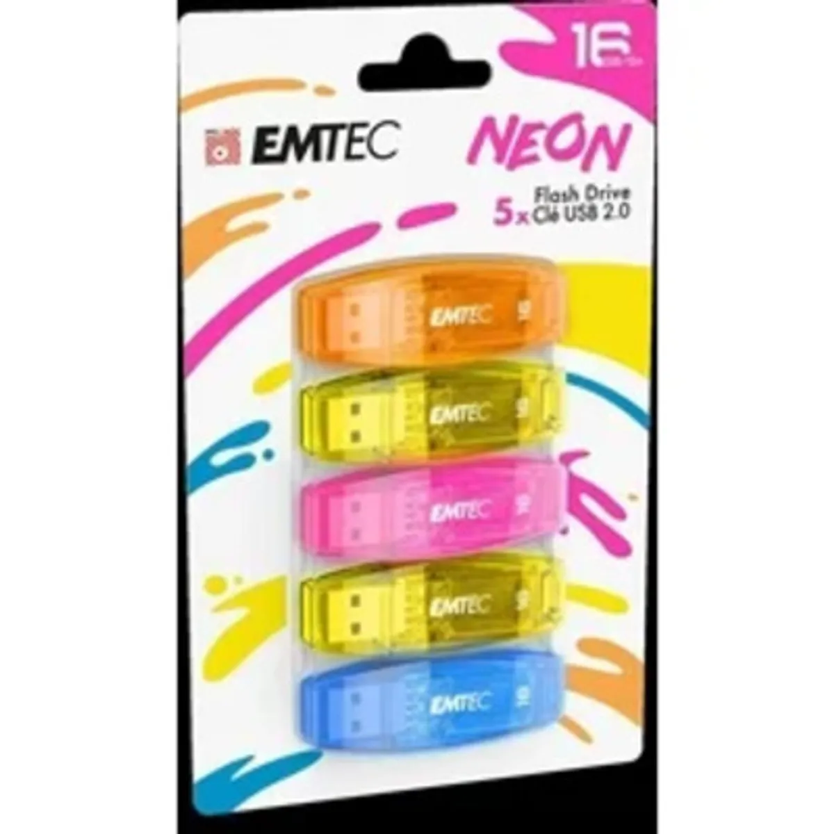 EMTEC - Pack x5 USB 16GB EMTEC NEON