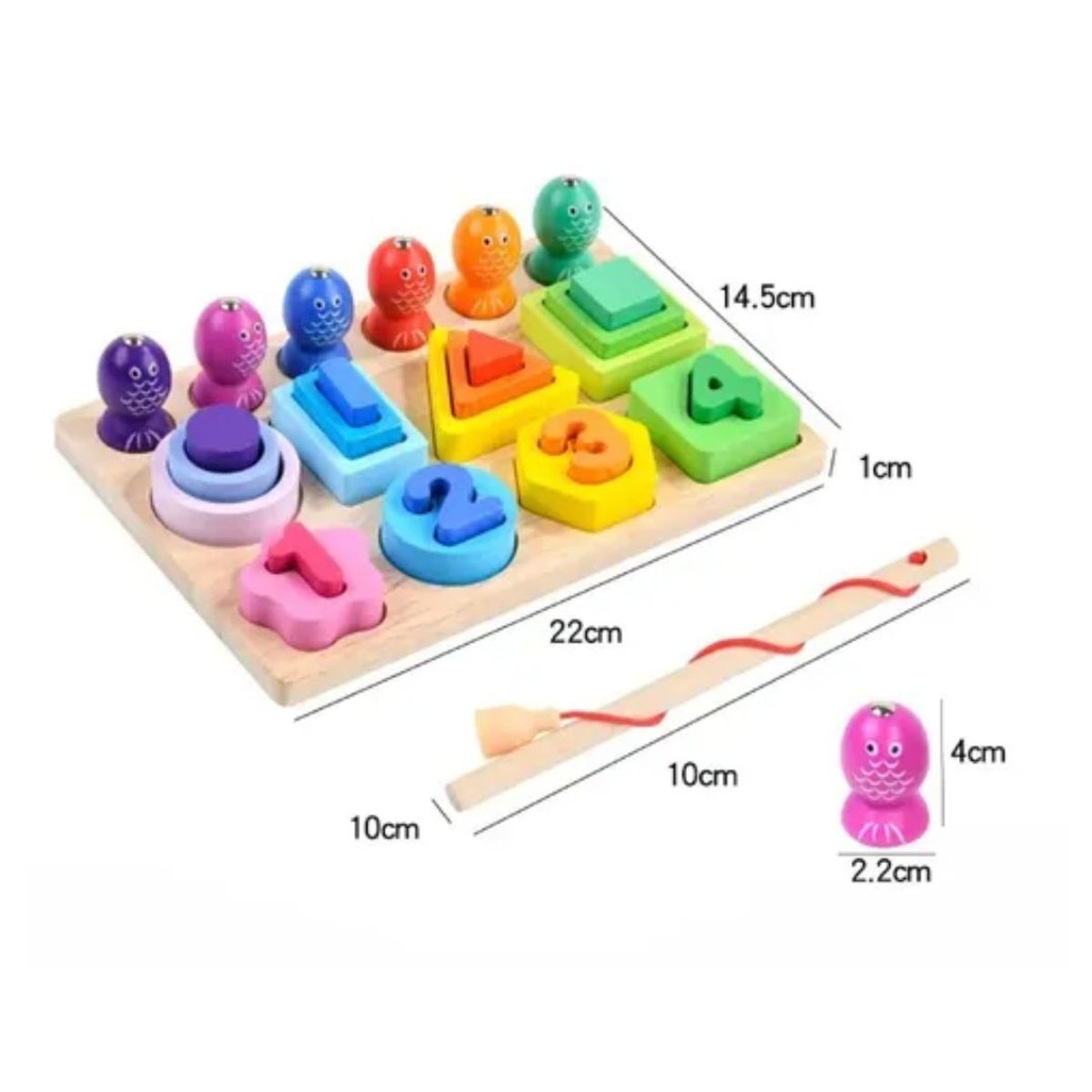 GENERICO - Didactico De Pesca Con Numeros y Encaje