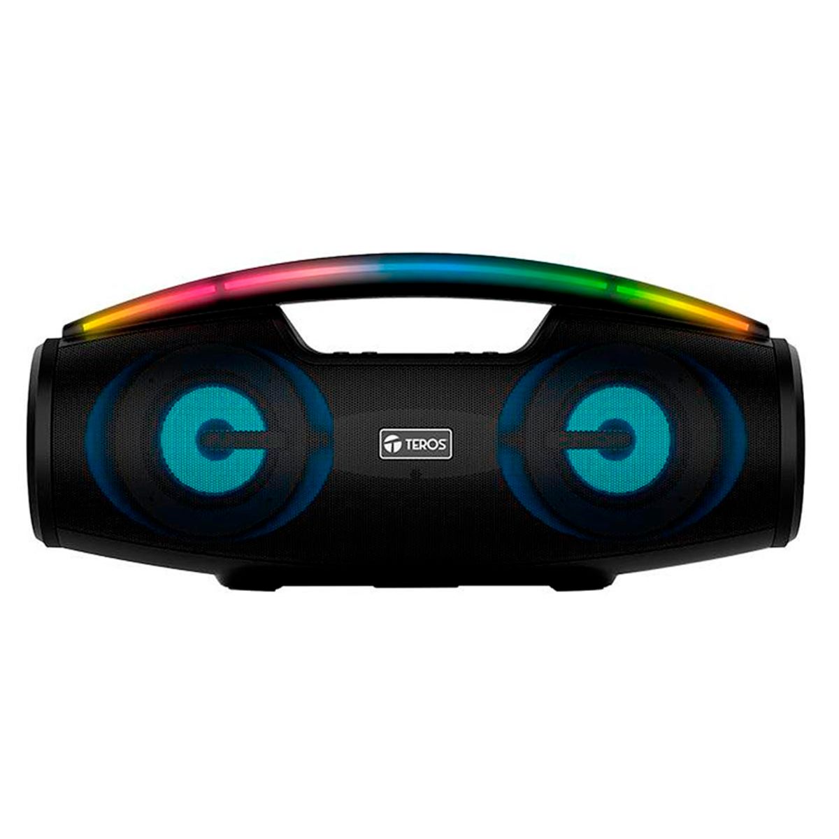 TEROS - Parlante Bluetooh Teros Te-6042n Color Negro Led Rgb