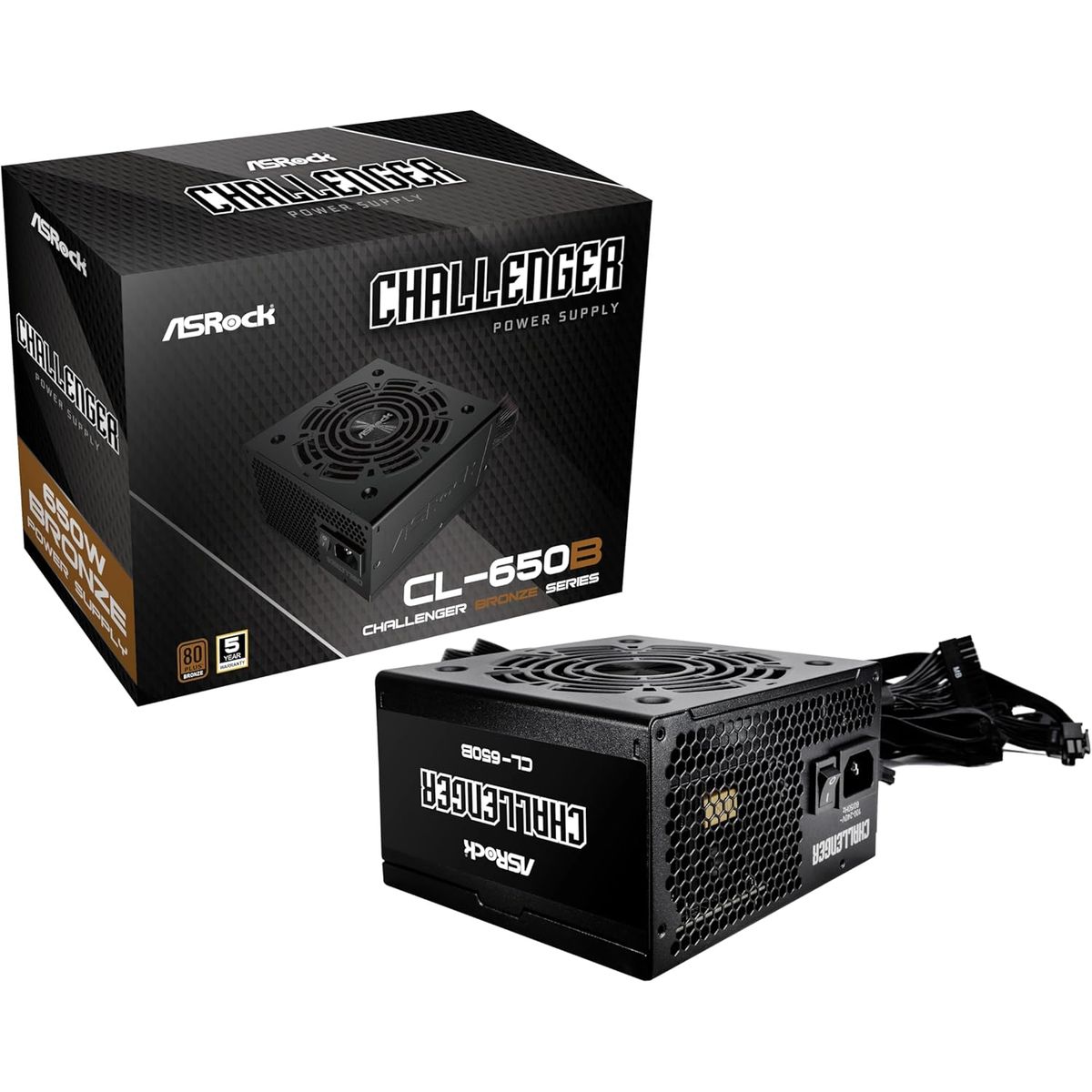 ASROCK - Fuente de Alimentación ASRock CL-650B 650W 80 Plus Bronze