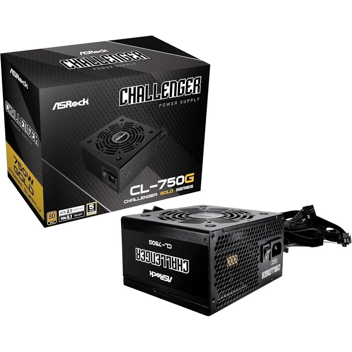 ASROCK - Fuente de Alimentación ASRock CL-750G 750W 80 Plus Gold