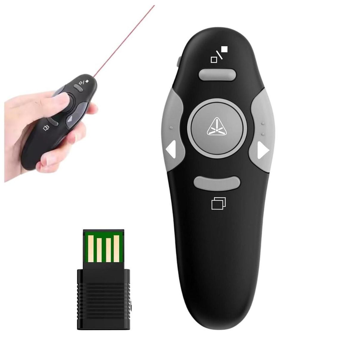 GENERICO - Puntero Láser Presentador de Diapositivas Mouse Inalámbrico