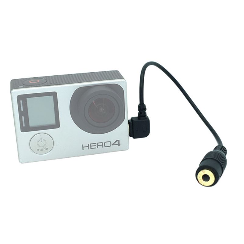 GENERICO - GoPro - Cable para micrófono Plug Jack a Mini USB para 3 - 3+ - 4 - Gimbal