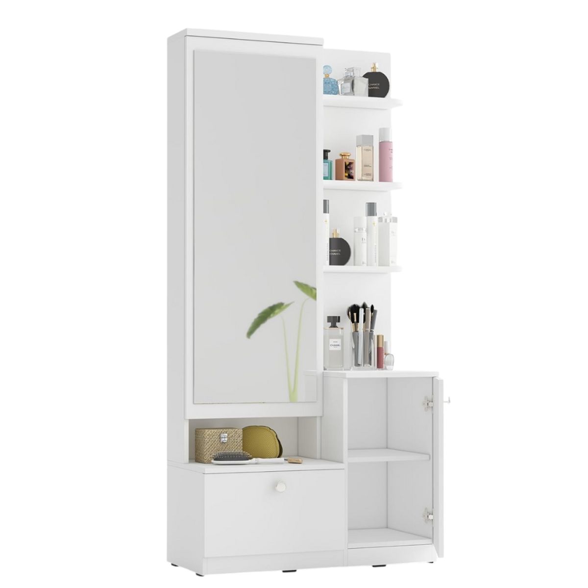 GENERICO - Tocador con Espejo Taissa Blanco Petrox Home