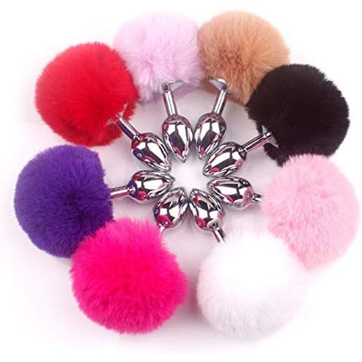 OEM - Cola de Conejo Erotico de Metal para Adultos Plug Anal