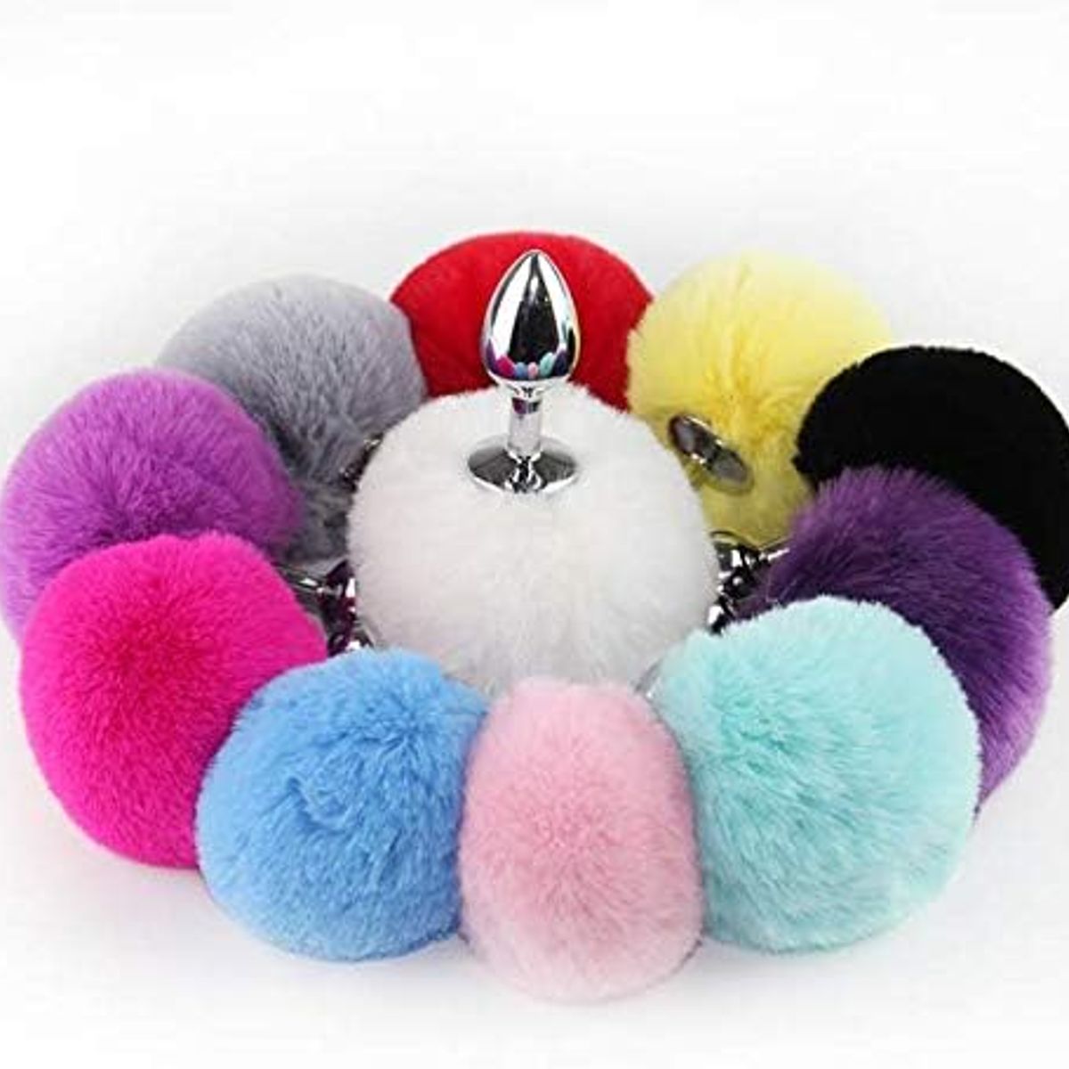 OEM - Cola de Conejo Erotico de Metal para Adultos Plug Anal