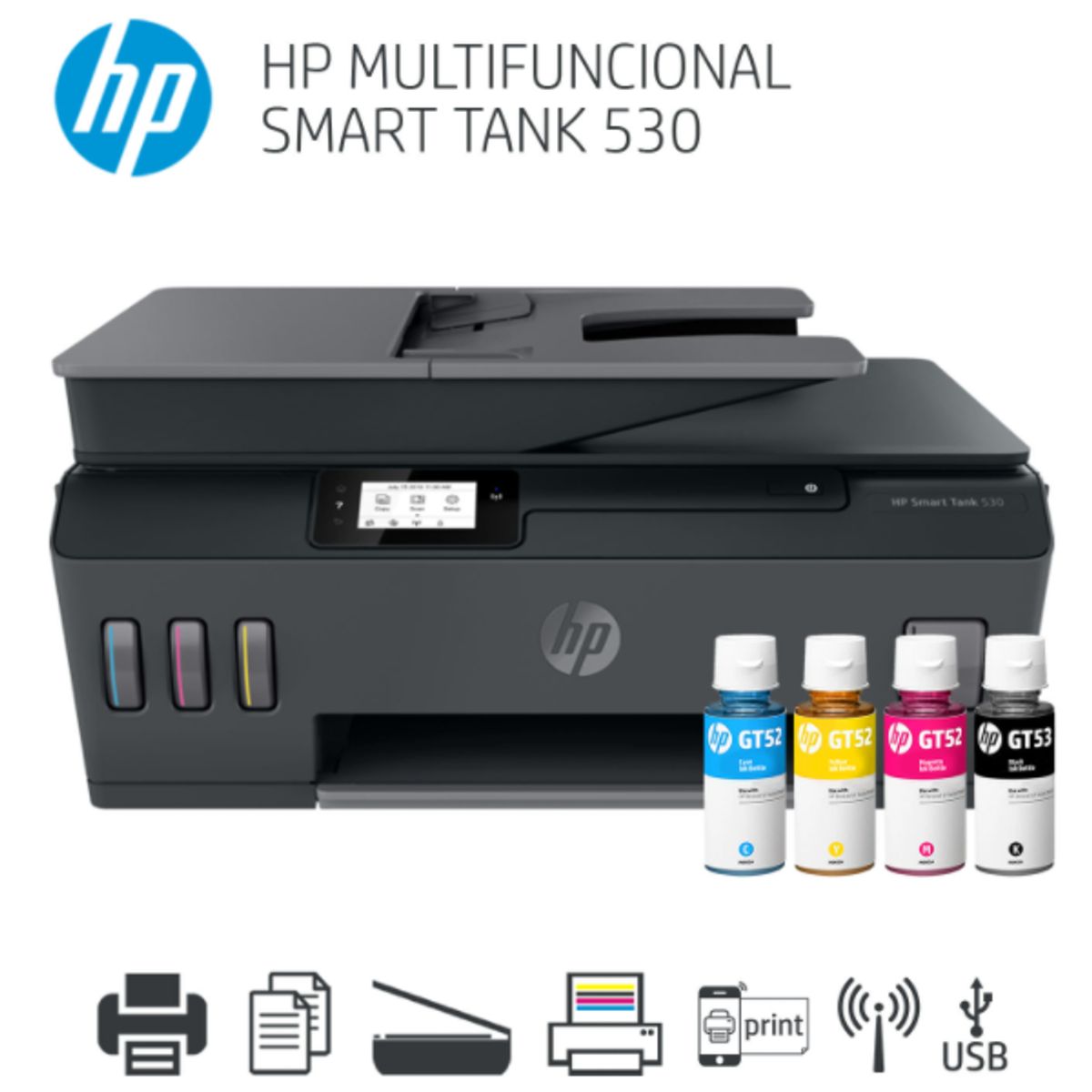 HP - IMPRESORA MULTIFUNCIONAL HP SMART TANK 530
