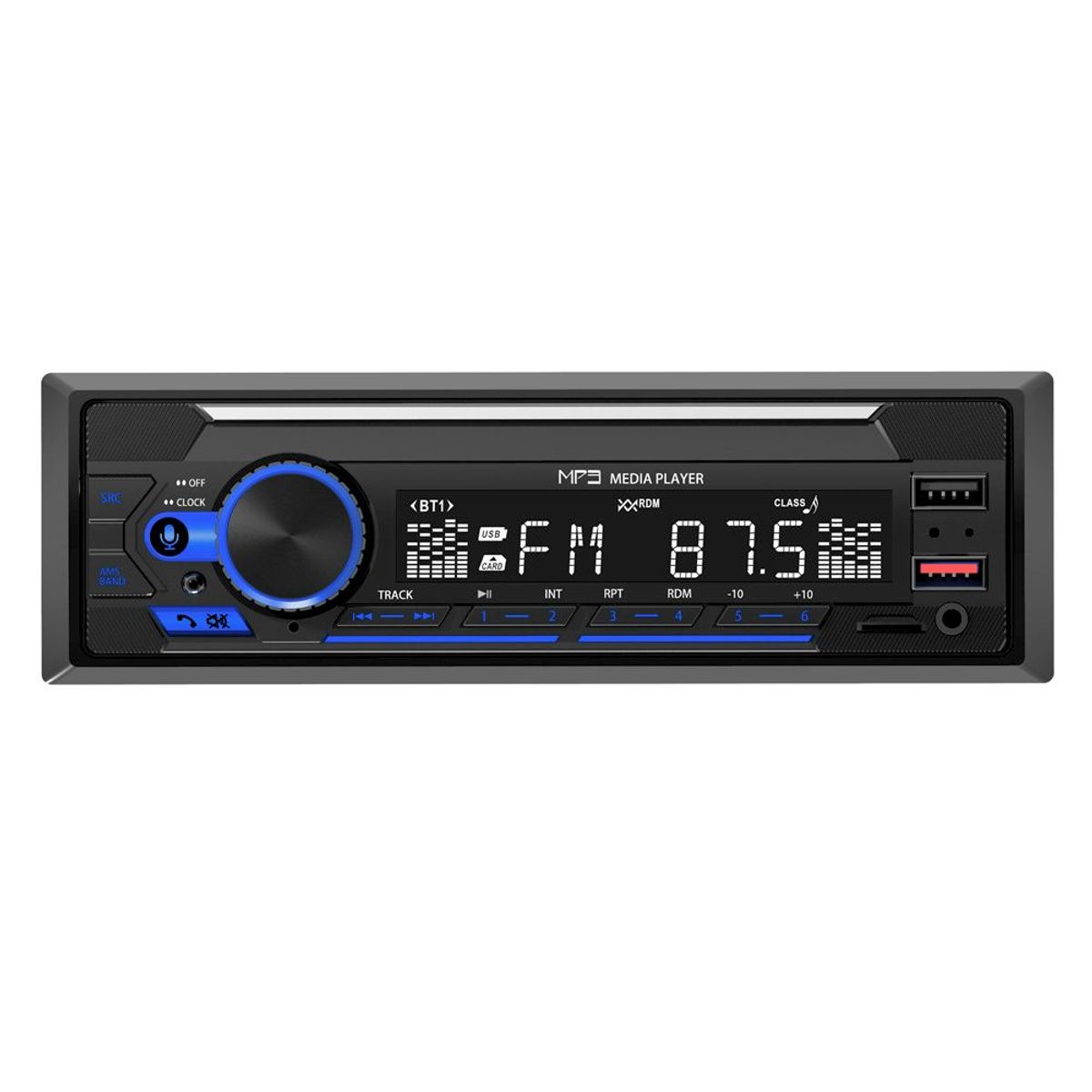 GENERICO - RADIO MP3 PARA AUTO CON BLUETOOTH USB FM - 1 DIN XY-003