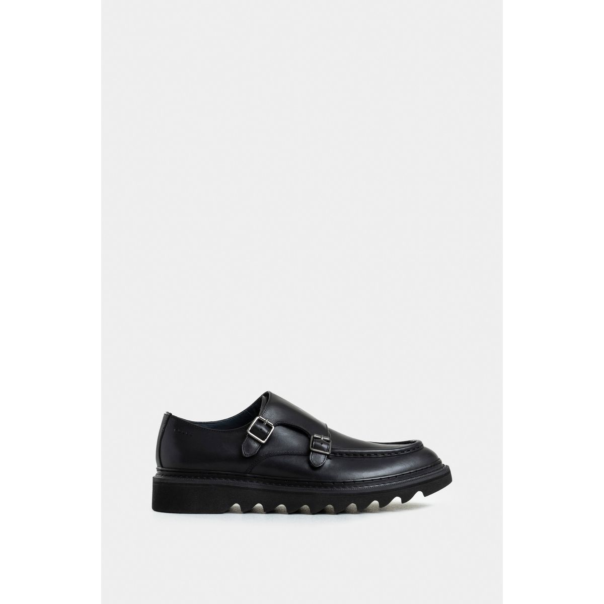 VELEZ - Vélez Mocasines Loira Cuero Hombre Silueta Monkstrap Negro