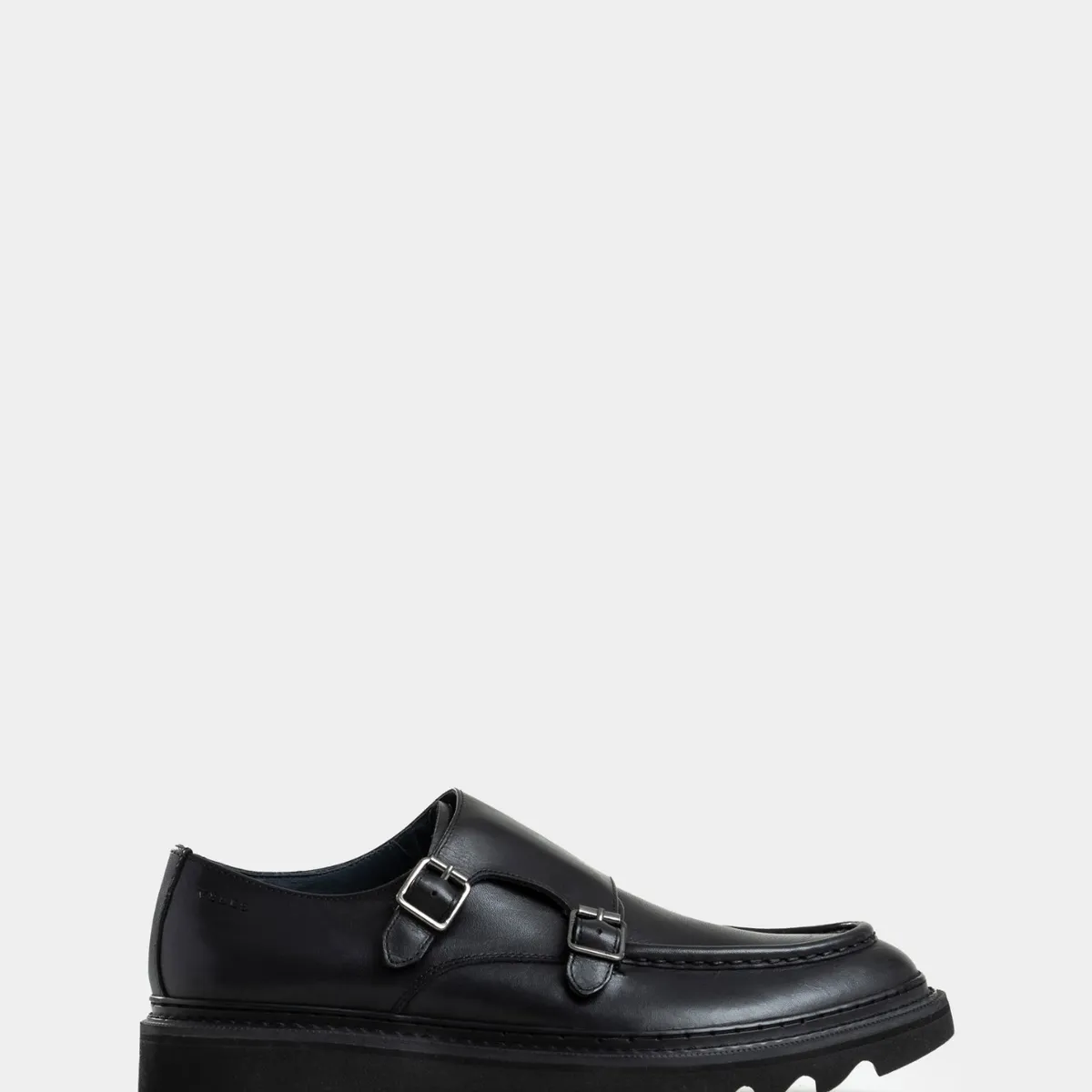 VELEZ - Vélez Mocasines Loira Cuero Hombre Silueta Monkstrap Negro